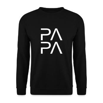 Papa Daddy Pa - Sweat-shirt Unisexe - noir - Devant - Alina (178cm) & Michal (187cm)