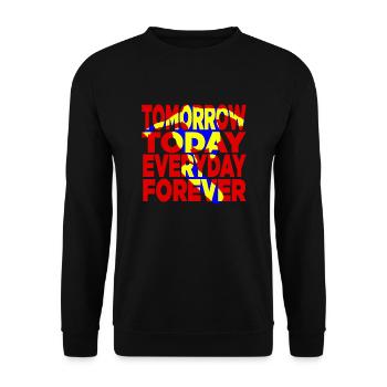 Everyday Skater - Unisex Pullover - Schwarz - Vorne - Alina (178cm) & Michal (187cm)