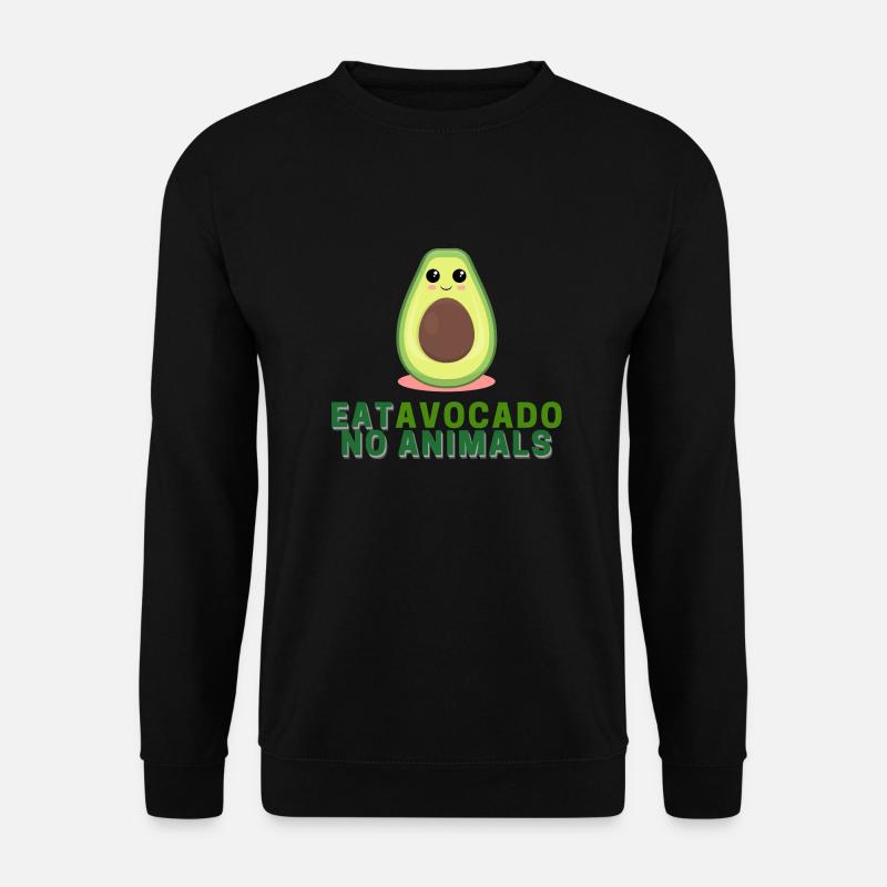 Eat Avocado no Animals - Unisex Sweatshirt - black