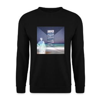 The ghost of Karpathos - Unisex Sweatshirt - black - Front - Alina (178cm) & Michal (187cm)