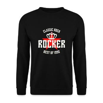 ROCKER STAR BEST OF 1990 - Sweat-shirt Unisexe - noir - Devant - Alina (178cm) & Michal (187cm)