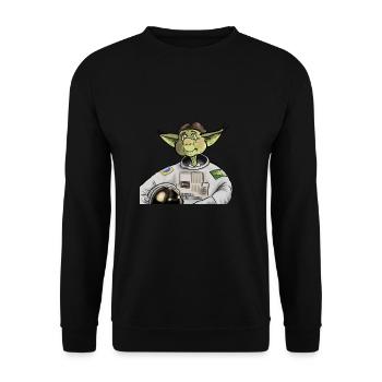 Space korrigan - Sweat-shirt Unisexe - noir - Devant - Alina (178cm) & Michal (187cm)
