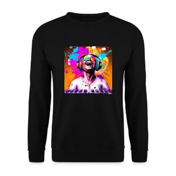 Creativity Explosion - Unisex Sweatshirt - black - Front - Alina (178cm) & Michal (187cm)