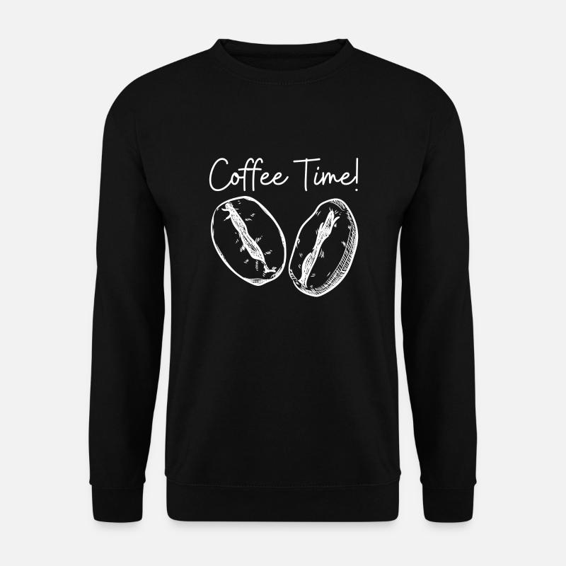 Coffee Time White Design! - Unisex Sweatshirt - black