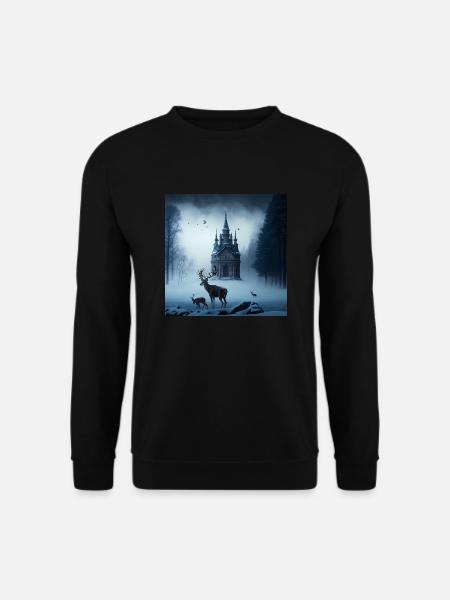 Mysterious Castle - Unisex Pullover - Schwarz