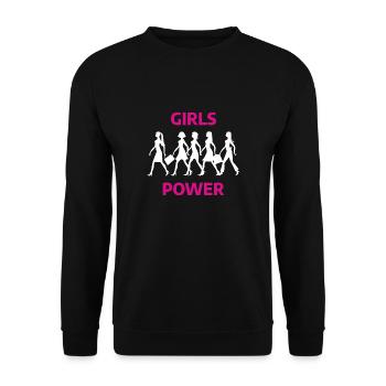 Féminisme Girls Power - Sweat-shirt Unisexe - noir - Devant - Alina (178cm) & Michal (187cm)