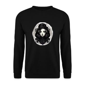 Goth Girl Black Tears - Unisex Pullover - Schwarz - Vorne - Alina (178cm) & Michal (187cm)