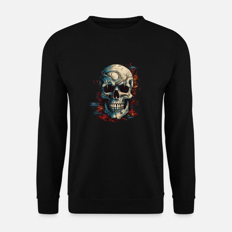 Melting Skull - Unisex Sweatshirt - black
