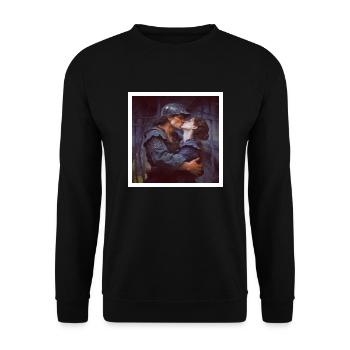 Soldier Kisses - Unisex Pullover - Schwarz - Vorne - Alina (178cm) & Michal (187cm)
