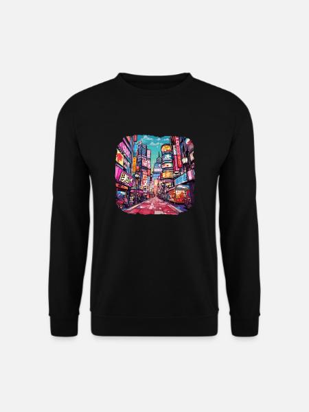 China - Unisex Pullover - Schwarz