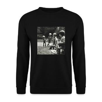 Alien Abduction - Unisex Sweatshirt - black - Front - Alina (178cm) & Michal (187cm)