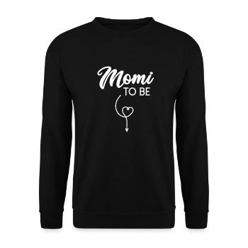 Momi to be - Unisex Sweatshirt - black - Front - Alina (178cm) & Michal (187cm)