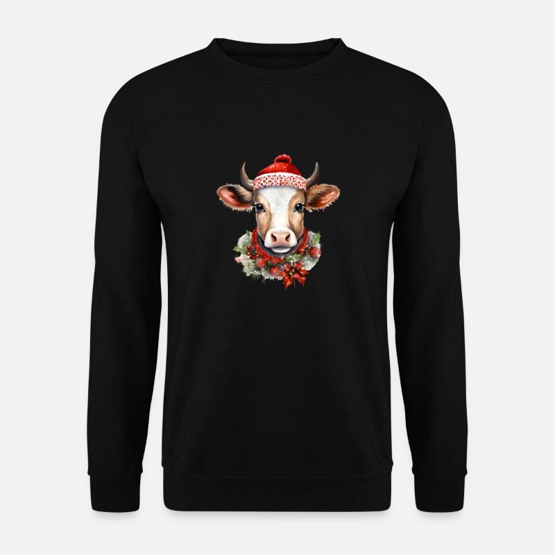 Kuh Elsa - Unisex Pullover - Schwarz