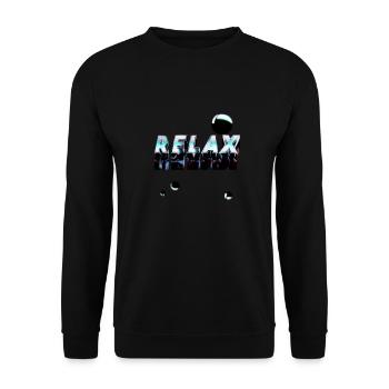 Relax - Sweat-shirt Unisexe - noir - Devant - Alina (178cm) & Michal (187cm)
