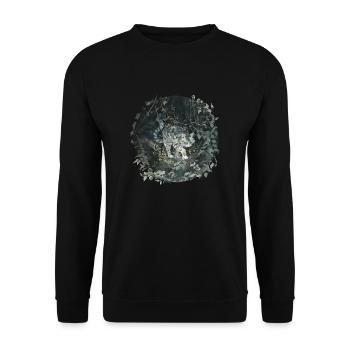 Ivypool Ivy Lake Gray Cat Plants Forest Beautiful - Unisex Sweatshirt - black - Front - Alina (178cm) & Michal (187cm)