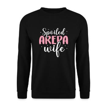 femme d’arepa gâtée Design pour une femme d’arepa - Sweat-shirt Unisexe - noir - Devant - Alina (178cm) & Michal (187cm)