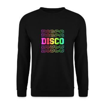 Disco - Unisex Sweatshirt - black - Front - Alina (178cm) & Michal (187cm)