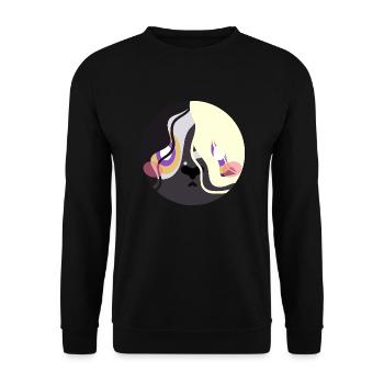 Big Lamp - Unisex Pullover - Schwarz - Vorne - Alina (178cm) & Michal (187cm)