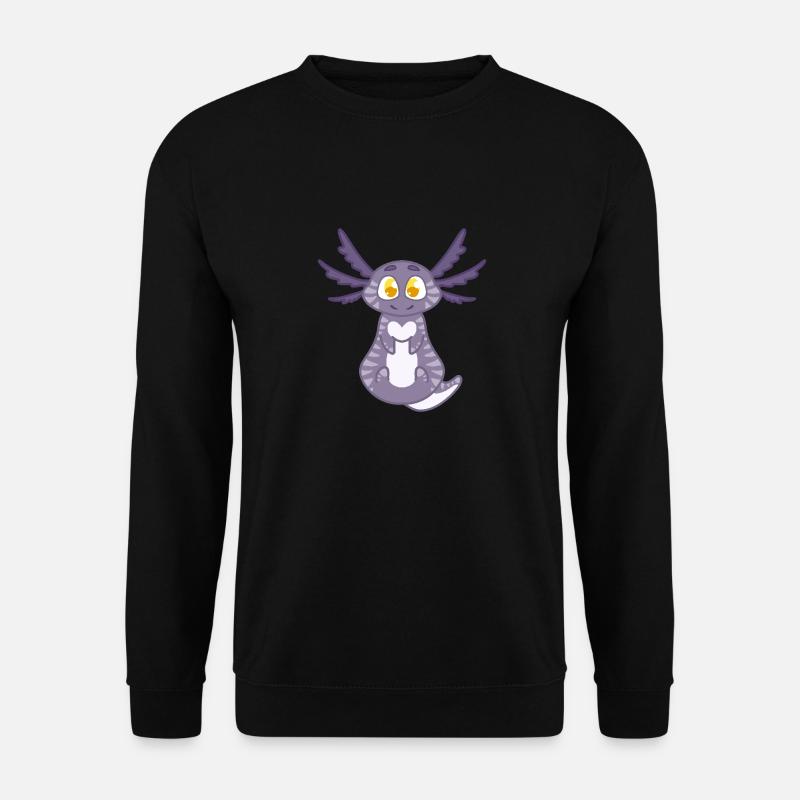Cute Axolotl - Unisex Pullover - Schwarz