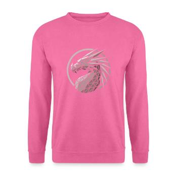 Polygone Drachenkopf - Unisex Pullover - Pink - Vorne