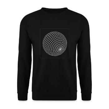 geometric ball - Unisex Sweatshirt - black - Front - Alina (178cm) & Michal (187cm)