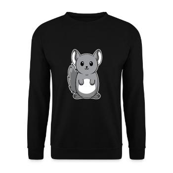 Animal doux bébé Chinchilla - Sweat-shirt Unisexe - noir - Devant - Alina (178cm) & Michal (187cm)