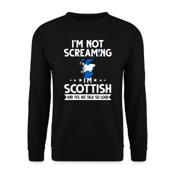 Cadeau de vacances Ecosse Ecosse - Sweat-shirt Unisexe - noir - Devant - Alina (178cm) & Michal (187cm)