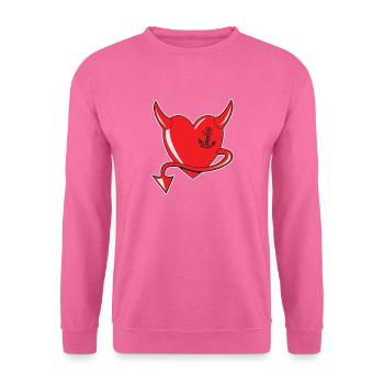 Red Heart - Devil Heart - Devil's Heart - Gift - Unisex Sweatshirt - pink - Front