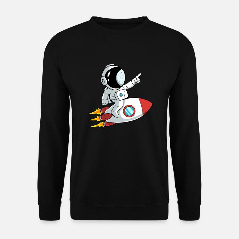 Astronaut Rocket Space - Unisex Sweatshirt - black
