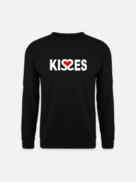 Kisses - Unisex Pullover - Schwarz
