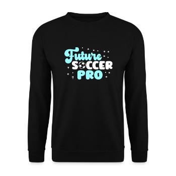 Future Soccer Pro Soccer Amour de jouer - Sweat-shirt Unisexe - noir - Devant - Alina (178cm) & Michal (187cm)