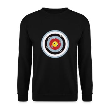Archery target - Unisex Sweatshirt - black - Front - Alina (178cm) & Michal (187cm)