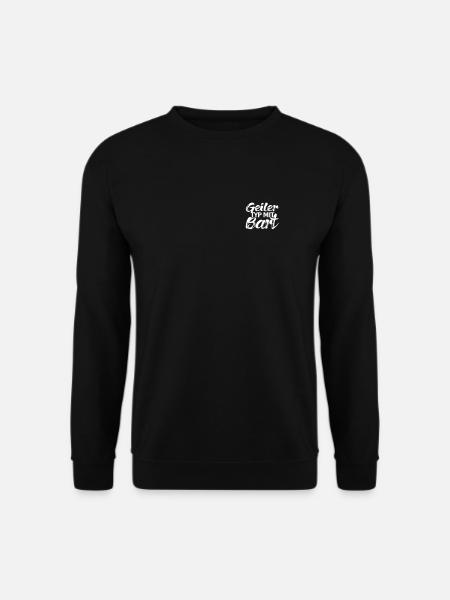 Geiler Typ Mit Bart - Bartträger Geschenk - Unisex Pullover - Schwarz