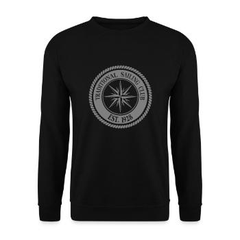 Sailing - Sailing - Sailing Ship - Maritime - Unisex Sweatshirt - black - Front - Alina (178cm) & Michal (187cm)