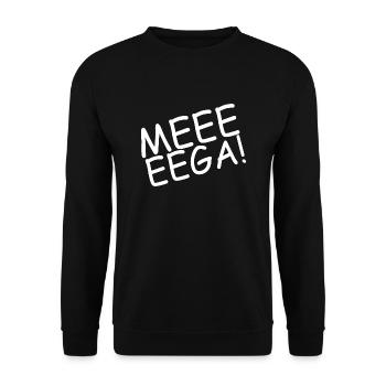 Mega ! T Shirt - Unisex Pullover - Schwarz - Vorne - Alina (178cm) & Michal (187cm)