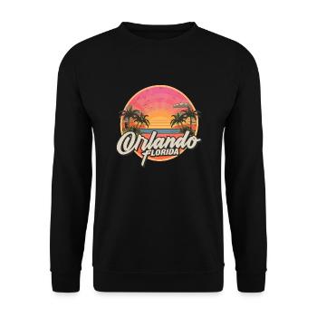 Florida Orlando USA Amerika - Unisex Pullover - Schwarz - Vorne - Alina (178cm) & Michal (187cm)
