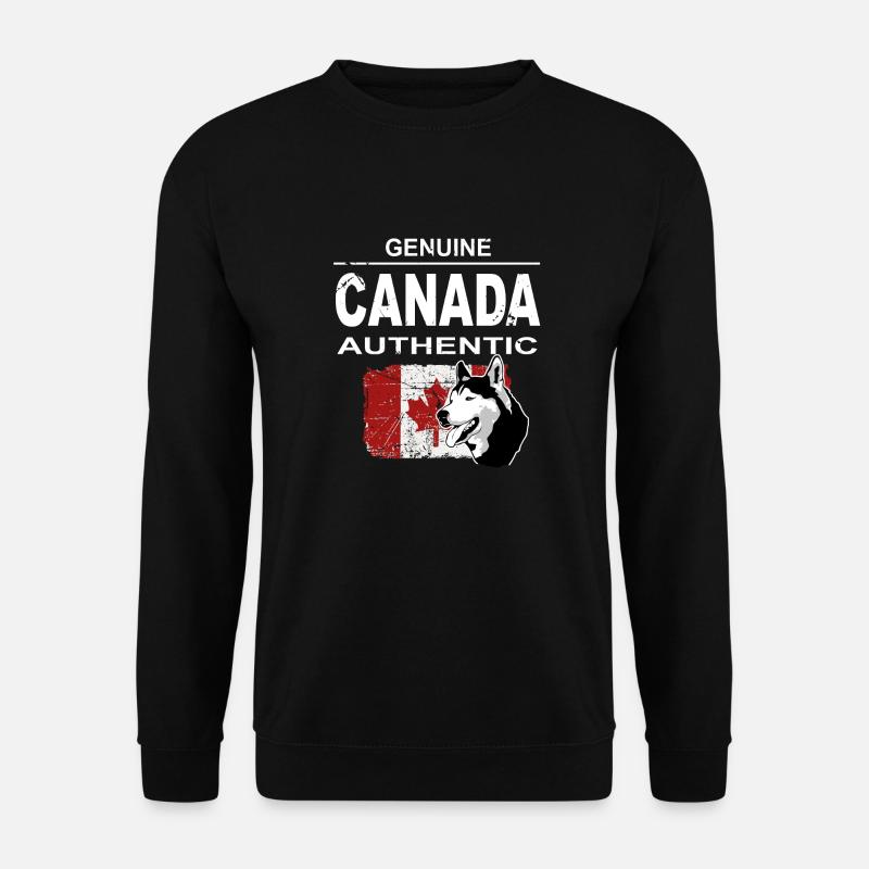 Maple Leaf - Huskys - Canada - Unisex Pullover - Schwarz