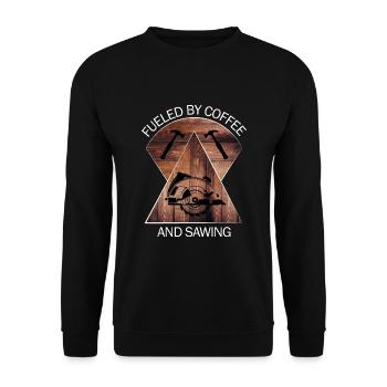 Charpentier, charpentier, charpentier, charpentier, artisan, bois - Sweat-shirt Unisexe - noir - Devant - Alina (178cm) & Michal (187cm)