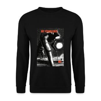 Lustiges Meme Tshirt Sarkasmus Humor - Unisex Pullover - Schwarz - Vorne - Alina (178cm) & Michal (187cm)