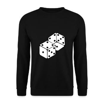 cube - Sweat-shirt Unisexe - noir - Devant - Alina (178cm) & Michal (187cm)