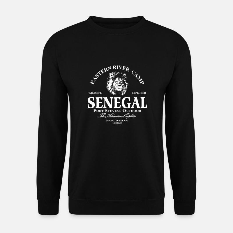 Senegal - Löwe - Unisex Pullover - Schwarz