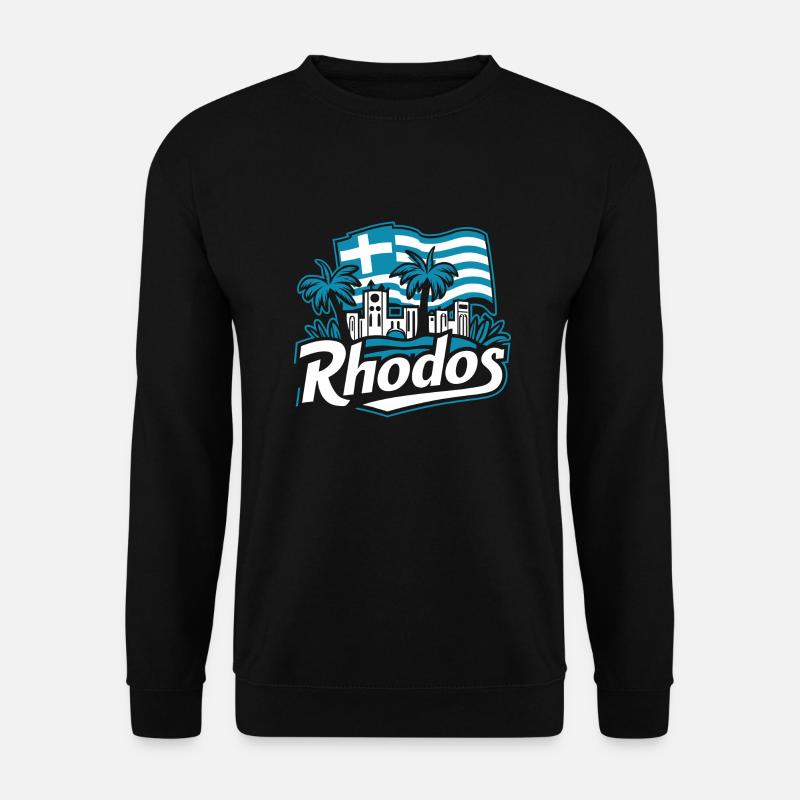 Rhodos Griechenland - Unisex Pullover - Schwarz