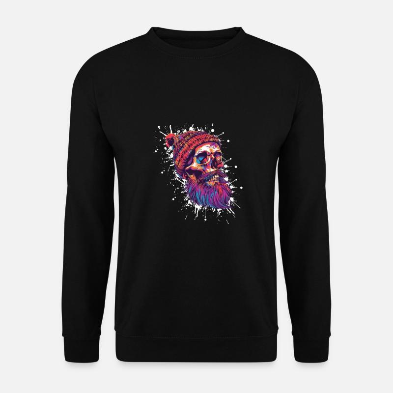 Lumberjack Skull - Unisex Sweatshirt - black