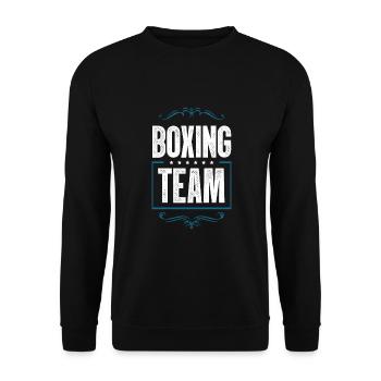 Équipe de boxe - Sweat-shirt Unisexe - noir - Devant - Alina (178cm) & Michal (187cm)