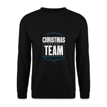 Christmas Crew - Unisex Pullover - Schwarz - Vorne - Alina (178cm) & Michal (187cm)