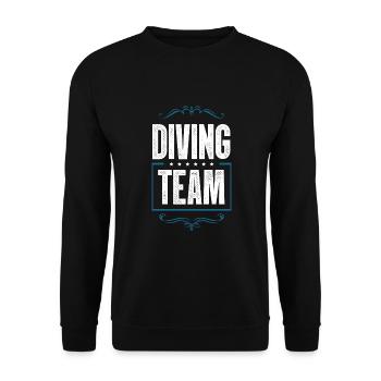 Équipage de plongée - Sweat-shirt Unisexe - noir - Devant - Alina (178cm) & Michal (187cm)