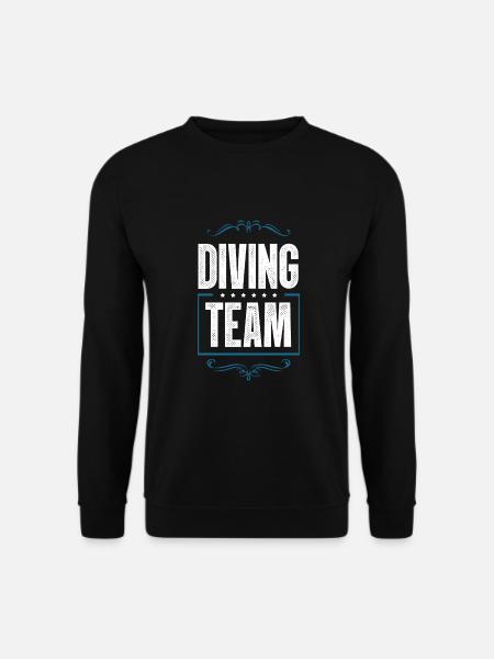 Diving Crew - Unisex Sweatshirt - black