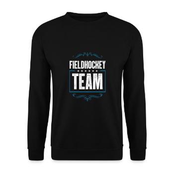 Fieldhockey Team - Unisex Pullover - Schwarz - Vorne - Alina (178cm) & Michal (187cm)