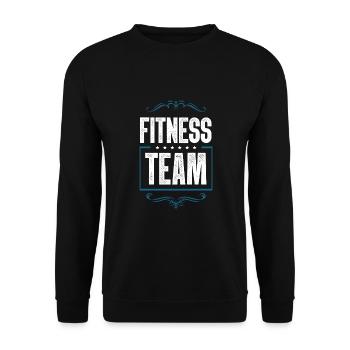 Fitness Team - Unisex Sweatshirt - black - Front - Alina (178cm) & Michal (187cm)