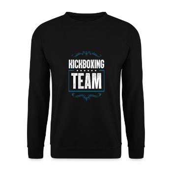 Kickboxing Team - Unisex Pullover - Schwarz - Vorne - Alina (178cm) & Michal (187cm)
